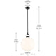 Laria 15" 1-Light Pendant