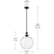 Laria 15" 1-Light Pendant