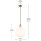 Laria 15" 1-Light Pendant