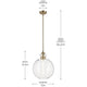 Laria 15" 1-Light Pendant