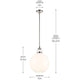 Laria 15" 1-Light Pendant