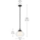 Nella 12" 1-Light Pendant