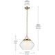 Nella 16" 1-Light Pendant