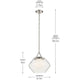 Nella 16" 1-Light Pendant