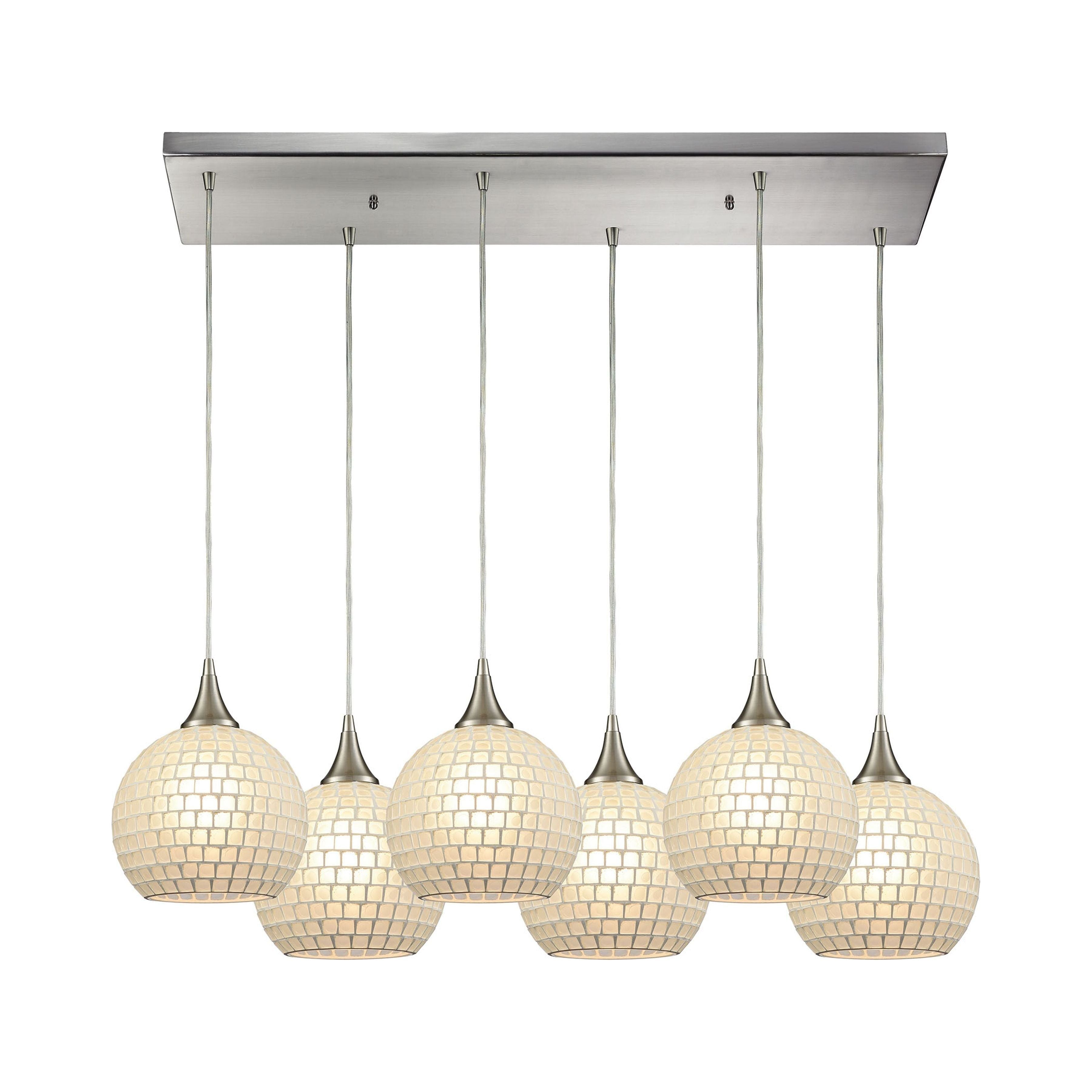 Fusion 6-Light Rectangular Pendant