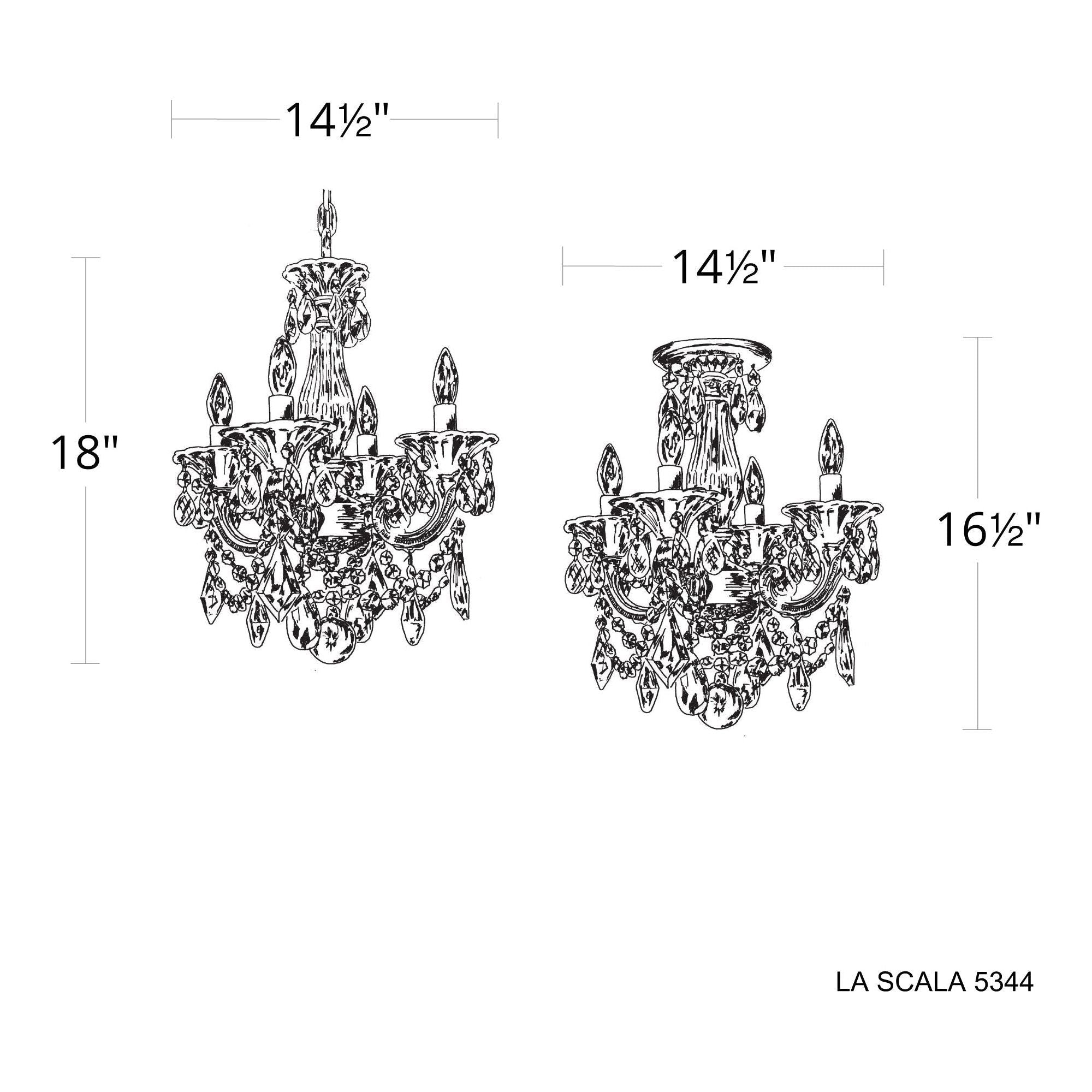 La Scala 4-Light Chandelier