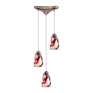 Fuego 10" Wide 3-Light Pendant