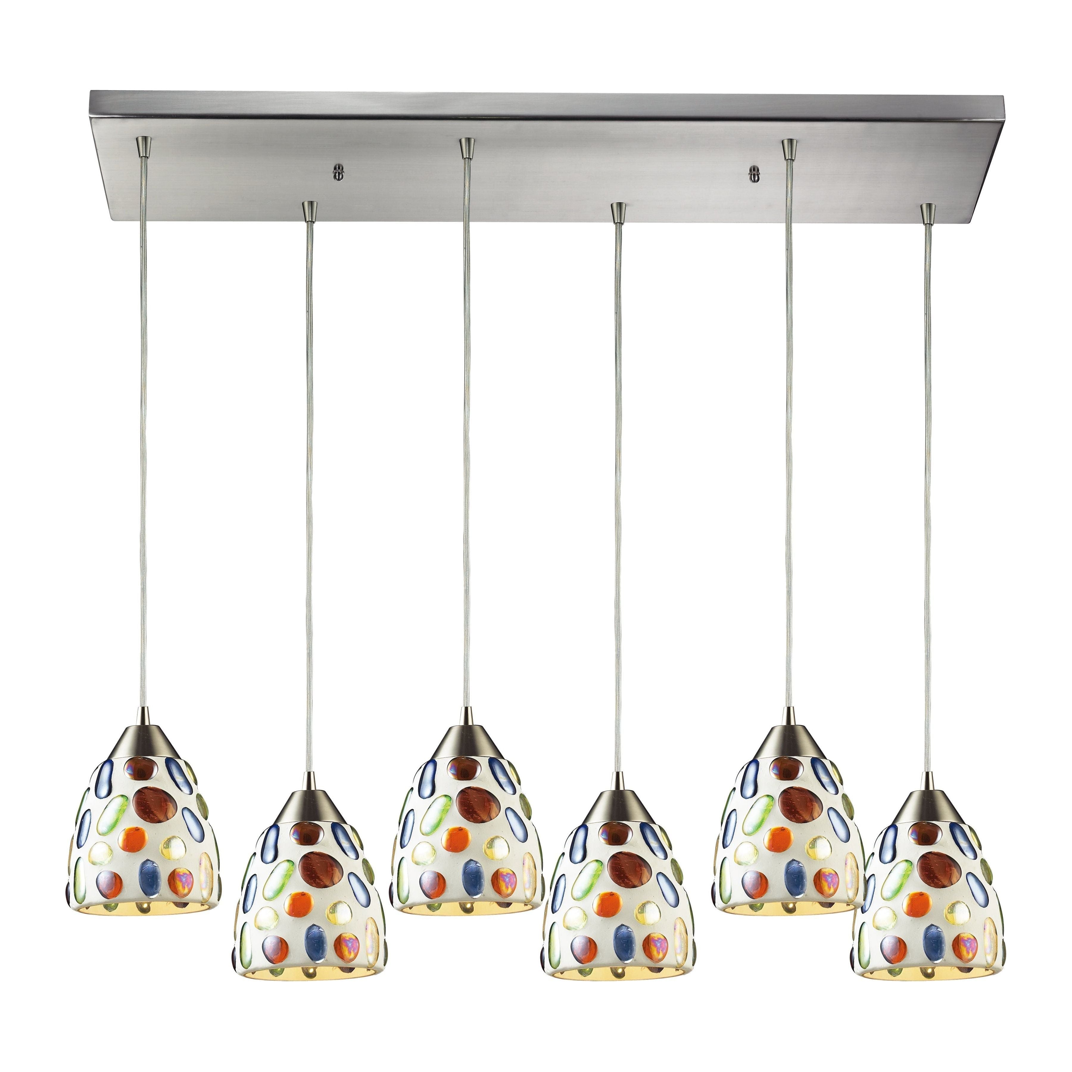 Gemstone 30" Wide 6-Light Pendant