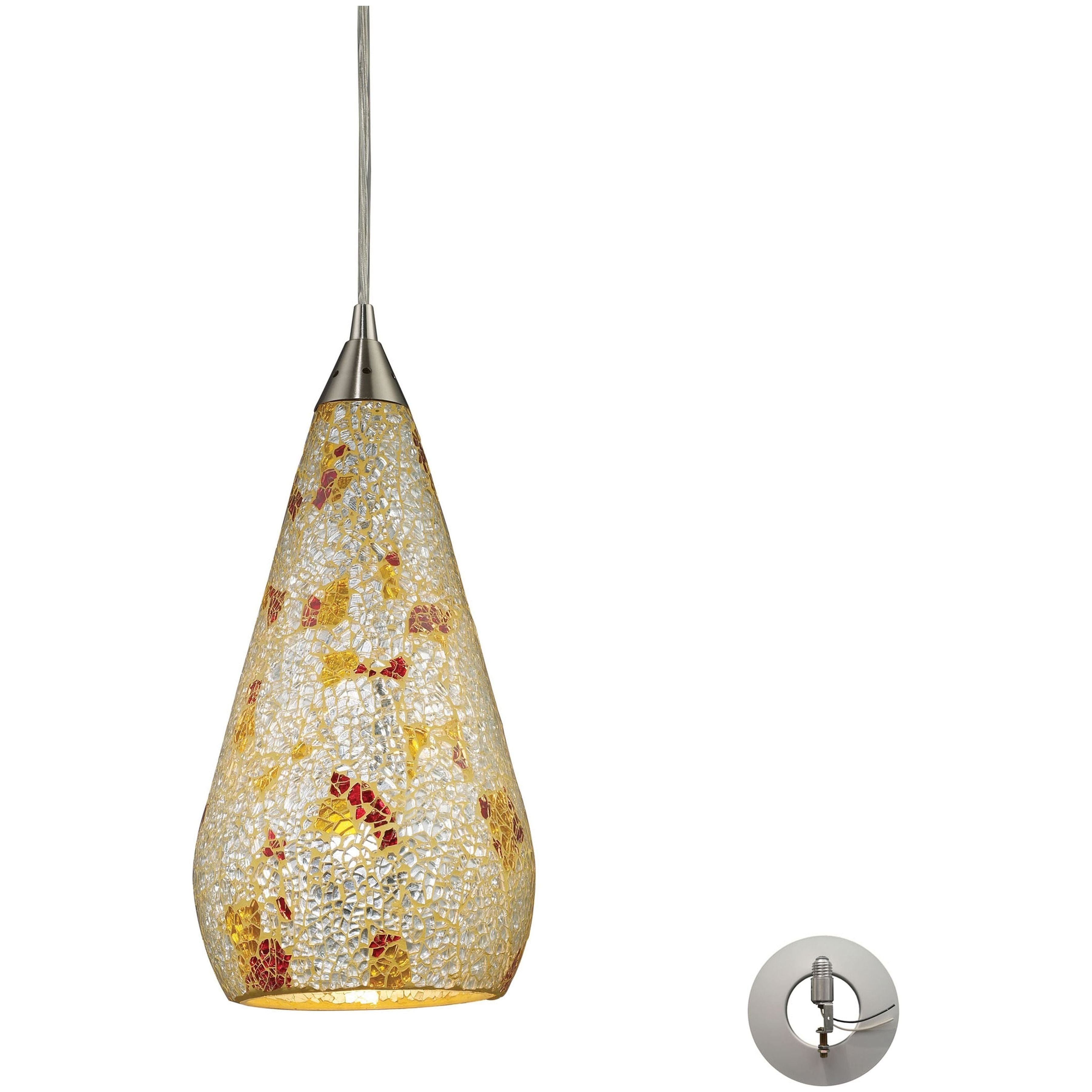 Curvalo 6" Wide 1-Light Mini Pendant