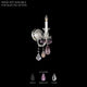 Hamilton Rock Crystal 1-Light Wall Sconce
