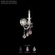Hamilton Rock Crystal 1-Light Wall Sconce