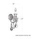 Hamilton Rock Crystal 1-Light Wall Sconce