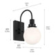 Kichler - Hex 11.5" 1-Light Wall Sconce - Lights Canada