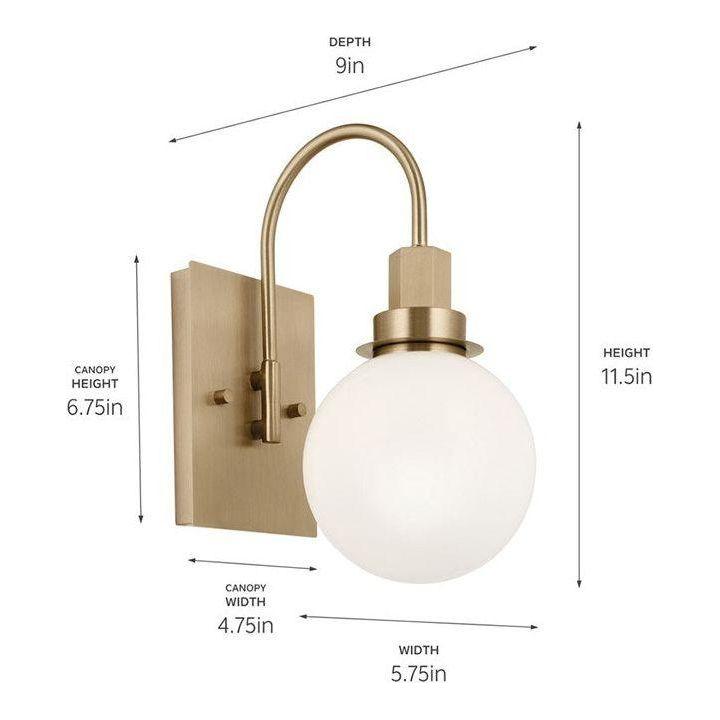 Kichler - Hex 11.5" 1-Light Wall Sconce - Lights Canada