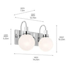 Kichler - Hex 14.25" 2-Light Vanity - Lights Canada