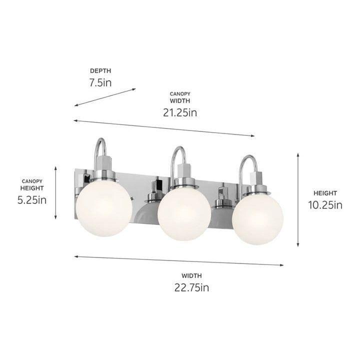 Kichler - Hex 22.75" 3-Light Vanity - Lights Canada