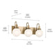 Kichler - Hex 22.75" 3-Light Vanity - Lights Canada