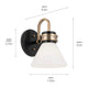 Farum 9.5" 1-Light Wall Sconce