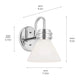 Farum 9.5" 1-Light Wall Sconce