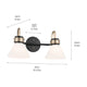 Farum 19.25" 2-Light Vanity Light