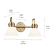 Farum 19.25" 2-Light Vanity Light