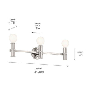 Kichler - Torche 24.25" 3-Light Vanity - Lights Canada