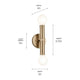 Kichler - Torche 9.75" 2-Light Wall Sconce - Lights Canada