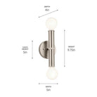 Kichler - Torche 9.75" 2-Light Wall Sconce - Lights Canada