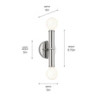 Kichler - Torche 9.75" 2-Light Wall Sconce - Lights Canada