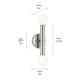 Kichler - Torche 9.75" 2-Light Wall Sconce - Lights Canada
