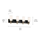 Kichler - Solia 32" 4-Light Vanity - Lights Canada