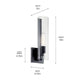 Jemsa 14" 1-Light Wall Sconce