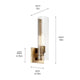 Jemsa 14" 1-Light Wall Sconce