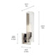 Jemsa 14" 1-Light Wall Sconce