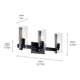 Jemsa 22.75" 3-Light Vanity Light