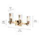Jemsa 22.75" 3-Light Vanity Light