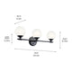 Benno 24.5" 3-Light Vanity Light
