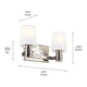 Adani 14.5" 2-Light Vanity Light