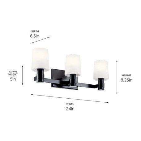 Adani 24" 3-Light Vanity Light