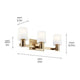 Adani 24" 3-Light Vanity Light