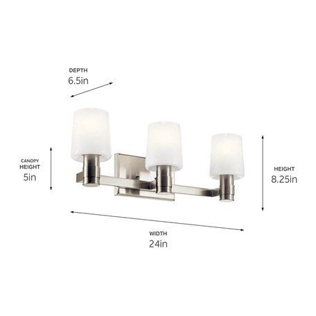 Adani 24" 3-Light Vanity Light