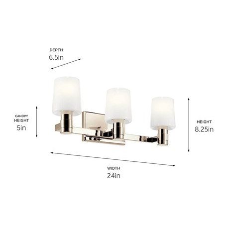 Adani 24" 3-Light Vanity Light