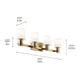 Adani 30" 4-Light Vanity Light