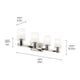 Adani 30" 4-Light Vanity Light