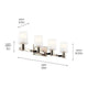 Adani 30" 4-Light Vanity Light