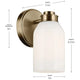 Shae 8.25" 1-Light Wall Sconce