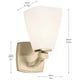 Marant 9.5" 1-Light Wall Sconce