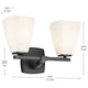 Marant 14.25" 2-Light Vanity Light