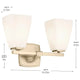 Marant 14.25" 2-Light Vanity Light