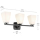 Marant 23.75" 3-Light Vanity Light
